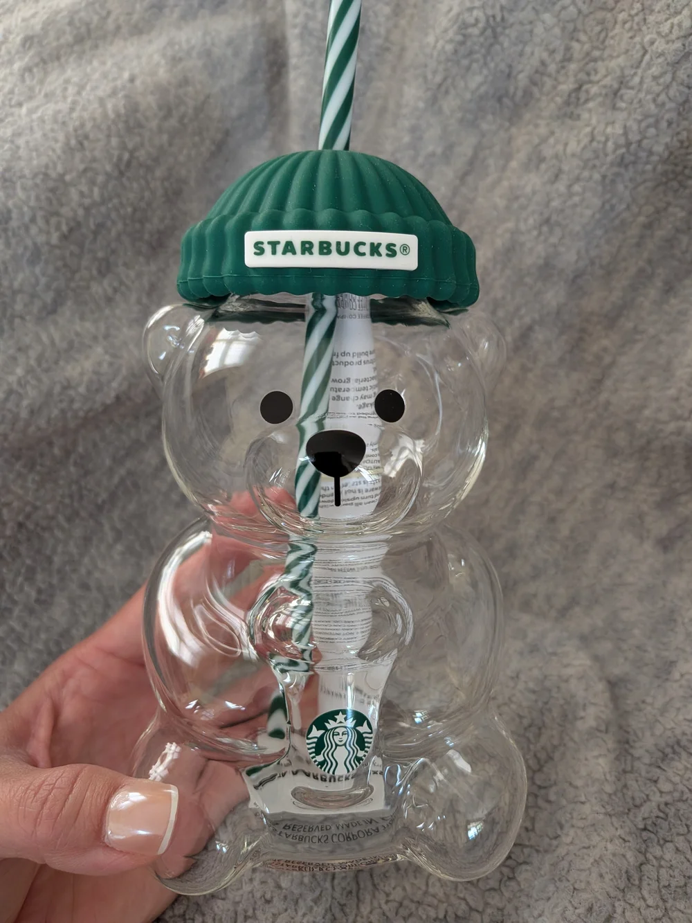 Starbucks Asia AUTHENTIC Bear Glass BNWT